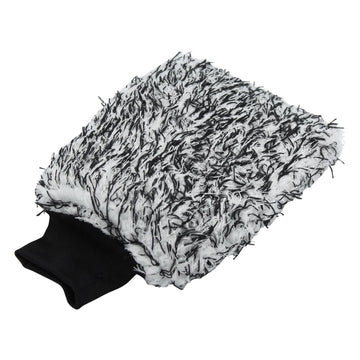 Microvezelstore.nl Microvezel washandschoen, zwart/wit