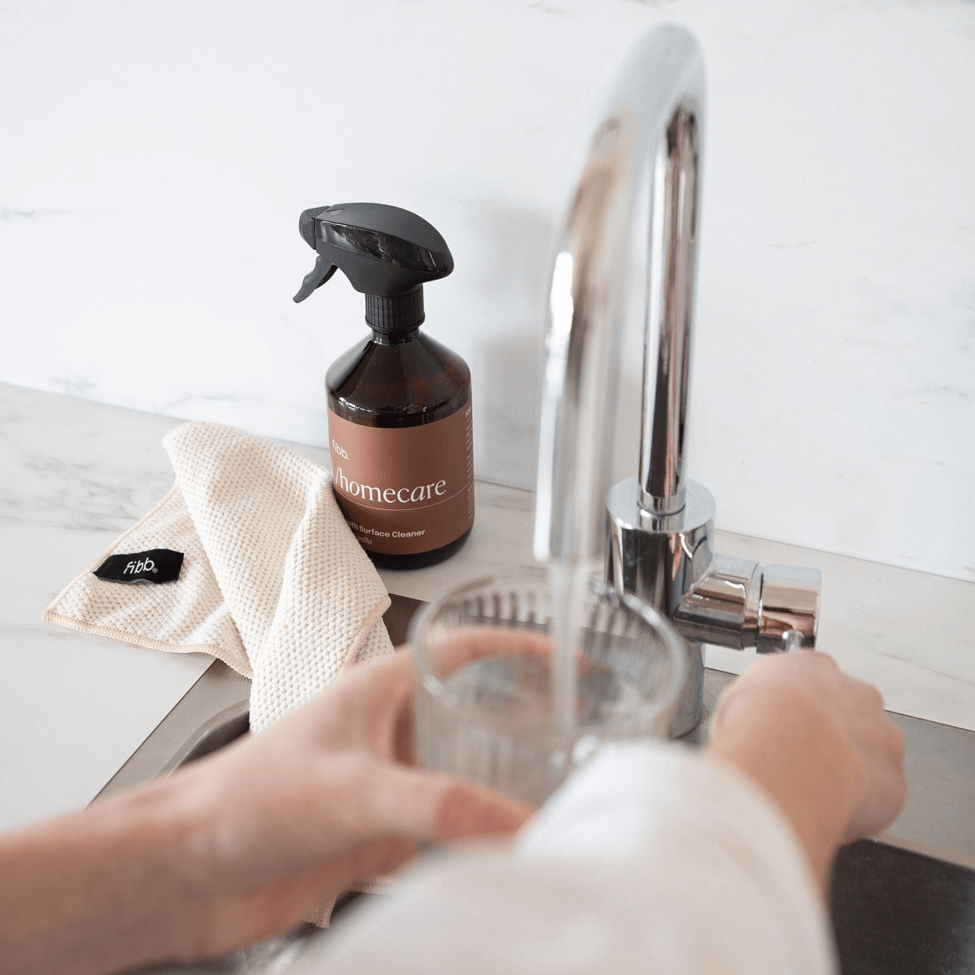 Fibb Microvezel vaatdoeken "Bloom", 34 x 34