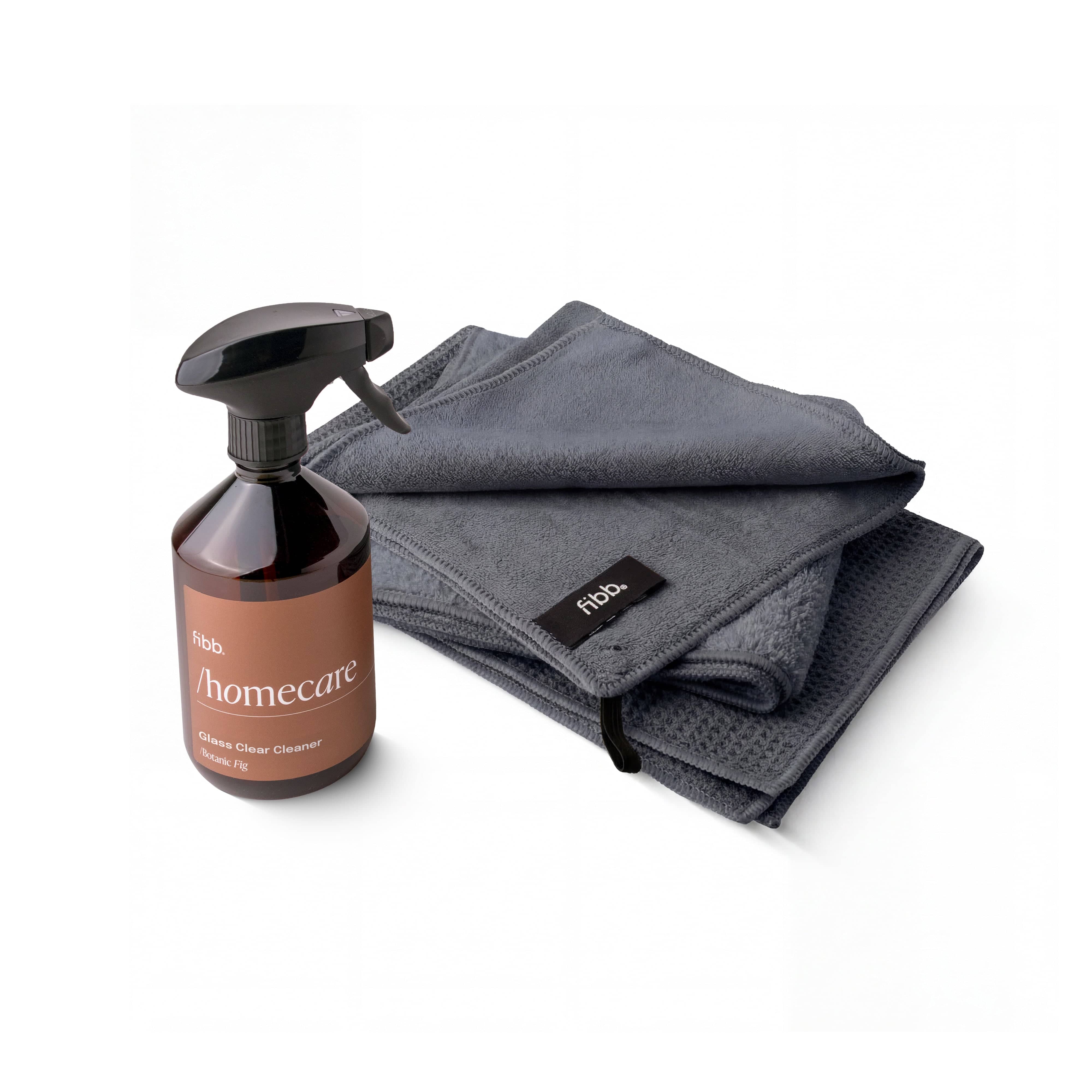 Microvezelstore by DEST Grijs / Velvet Vanilla Microvezeldoek 'Raamset Complete' inclusief 500 ML geparfumeerde glasreiniger